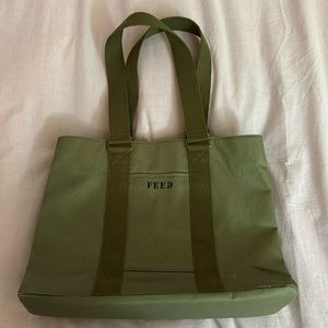 Feed  Projects Work Bag in Army Green